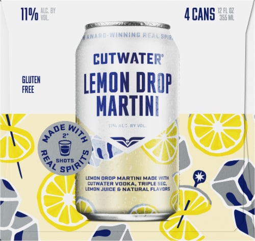 Cutwater® Lemon Drop Martini Cans Perspective: left