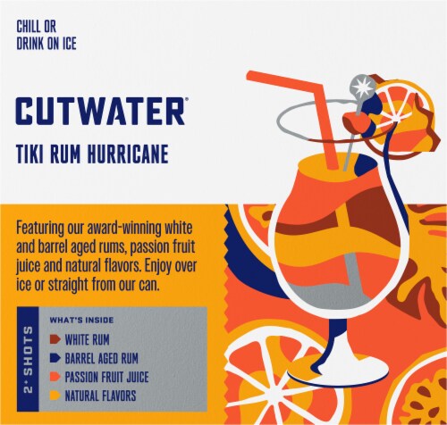 Cutwater Tiki Rum Hurricane Perspective: left