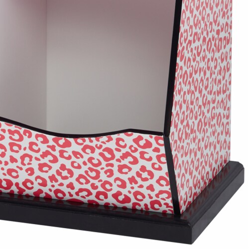 Teamson Kids Children Pink Wooden Storage Drawers Toy Box Storage TD-12473P Perspective: left