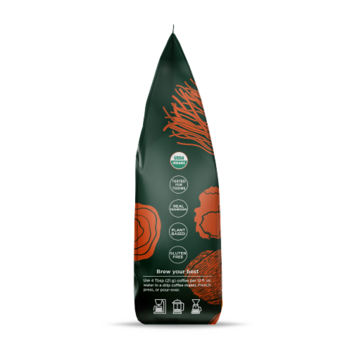 Four Sigmatic® Mushroom Coffee Mix Dark Roast Ground Coffee Perspective: left