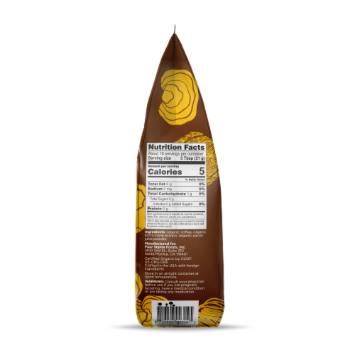 Four Sigmatic® Think Organic Coffee with Lion's Mane Mushroom & Yacon Dark Roast Coffee Beans Perspective: left
