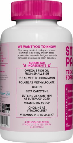 SmartyPants Teen Girl Complete Multivitamin Gummies Perspective: left