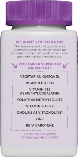 SmartyPants Organics Toddler Complete Multivitamin Vegetarian Gummies Perspective: left