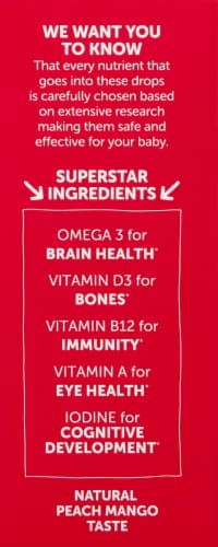 SmartyPants Baby Multi & DHA Supplement Perspective: left