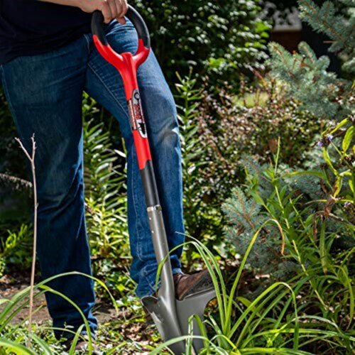 Radius Carbon Steel blade Poly Handle 10.5 in. W x 44.5 in. L Shovel - Total Qty: 1 Perspective: left