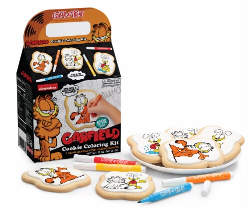 The Decorated Cookie Company Color-A-Treat™ Nickelodeon Garfield Cookie Coloring Kit Perspective: left