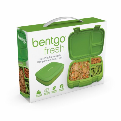 Bentgo Fresh Leak-Proof & Versatile Compartment Lunch Box - Green Perspective: left
