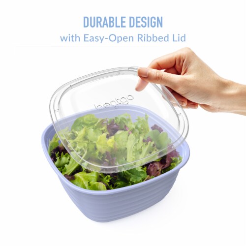 Bentgo® Food Storage Bowl - Periwinkle Perspective: left