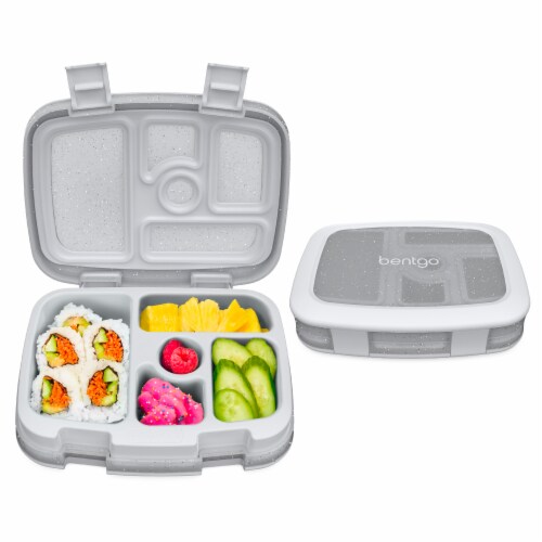 Bentgo Silver Glitter Kids Lunch Box Perspective: left