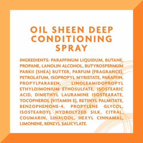 Cantu Shea Butter Oil Sheen Deep Conditioning Spray Perspective: left