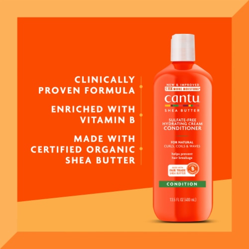 Cantu® Shea Butter Sulfate-Free Hydrating Cream Conditioner Perspective: left