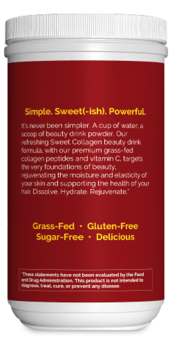 Zint Strawberry Lemonade Sweet Collagen Beauty Drink Mix Perspective: left