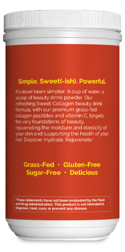 Zint Beauty Elements Sweet Collagen Pineapple Orangeade Beauty Drink Mix Perspective: left