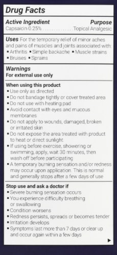 Vizuri Pain Bloc 24 Hour Arthritis Relief Perspective: left