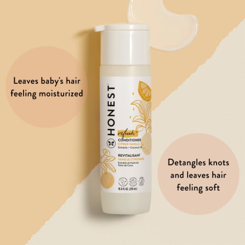 The Honest Company Refresh Citrus Vanilla Conditioner Perspective: left