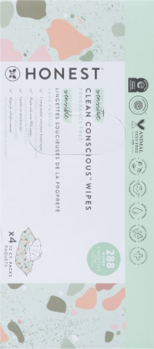 Honest Fragrance Free Baby Wipes Perspective: left