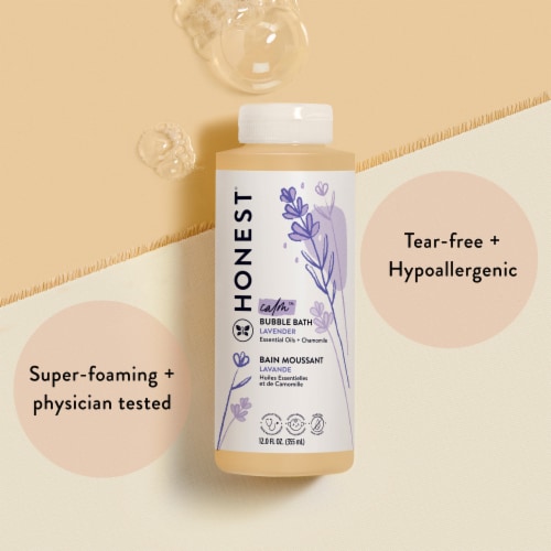 The Honest Company Calm Lavender Bubble Bath Perspective: left