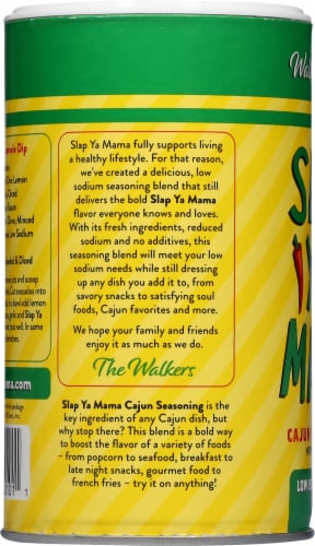 Slap Ya Mama® Cajun Blend Low Sodium Seasoning Perspective: left