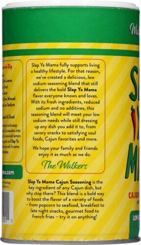 Slap Ya Mama® Cajun Blend Low Sodium Seasoning Perspective: left