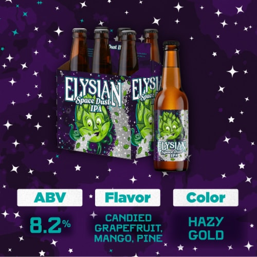 Elysian Space Dust Craft India Pale Ale Beer Perspective: left