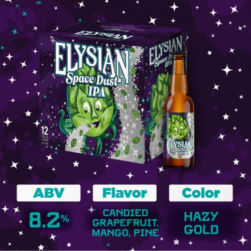 Elysian Space Dust IPA Beer Perspective: left