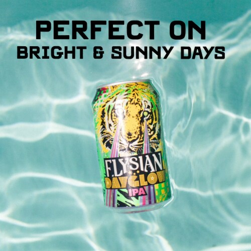 Elysian Dayglow IPA Craft Beer Perspective: left