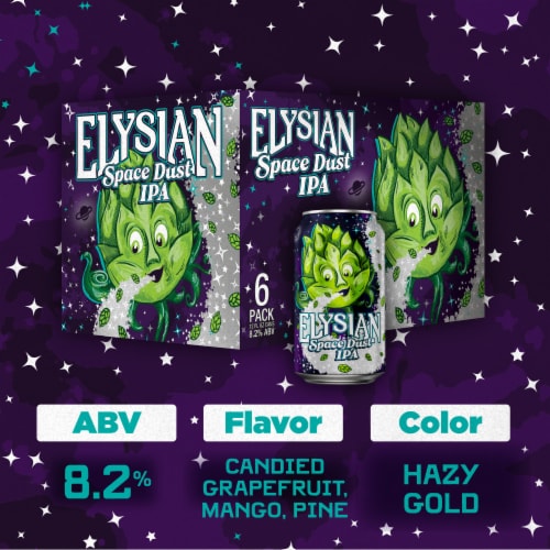 Elysian Brewing Company Space Dust IPA Perspective: left