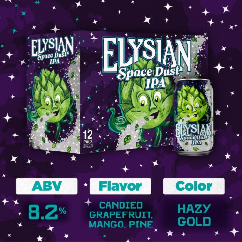 Elysian Space Dust Craft IPA Beer Perspective: left