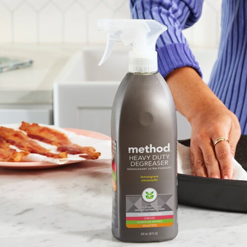 METHOD Heavy Duty Degreaser Oven Cleaner and Stove Top Cleaner Lemongrass Perspective: left