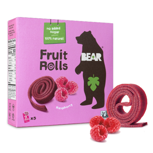 BEAR® Apple-Pear Raspberry Fruit Rolls Perspective: left