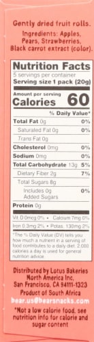 BEAR® Apple-Pear Strawberry Fruit Rolls Perspective: left