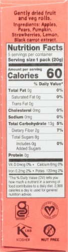 BEAR Super Sour Strawberry & Apple Fruit Rolls Perspective: left