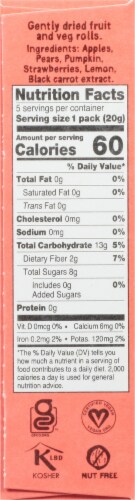 BEAR Super Sour Strawberry & Apple Fruit Rolls Perspective: left