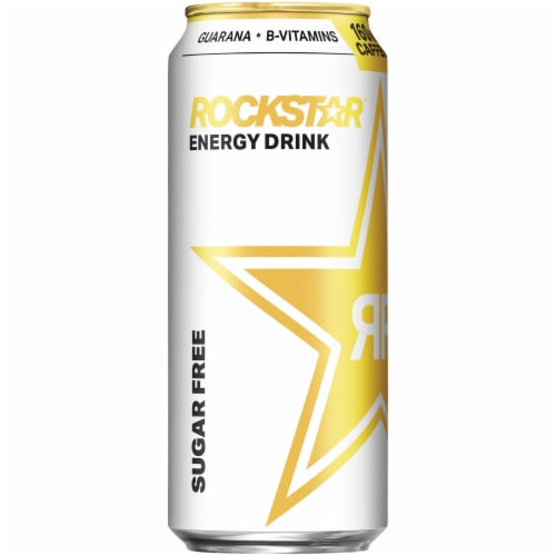 Rockstar Energy Drink, Sugar Free, 16 Fl Oz (Pack of 4)