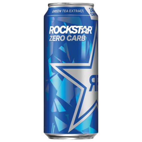 Rockstar® Zero Carb Energy Drink Perspective: left