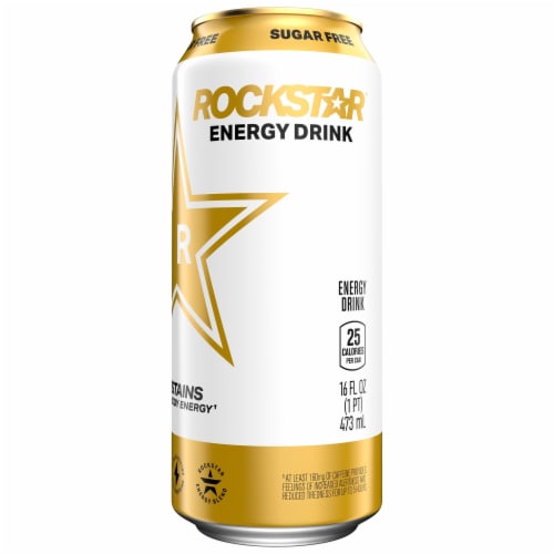 Rockstar® Sugar Free Energy Drink Can Perspective: left