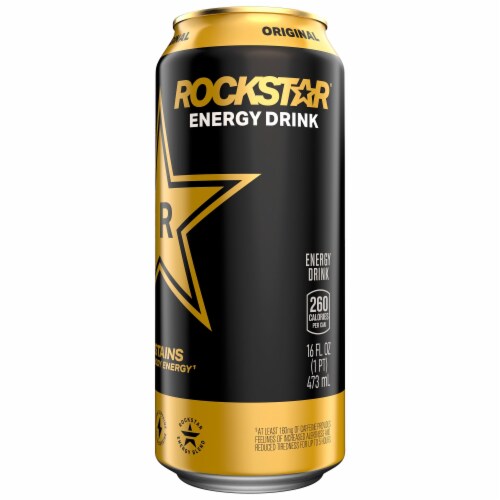 Rockstar® Original Energy Drink Can Perspective: left