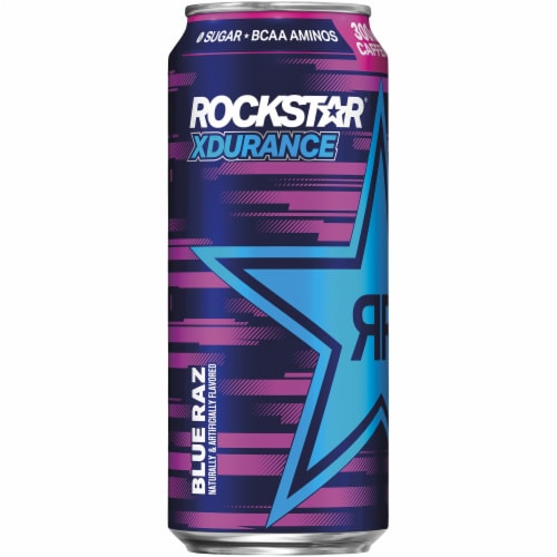 Rockstar® XDurance Blue Raz Energy Drink Perspective: left