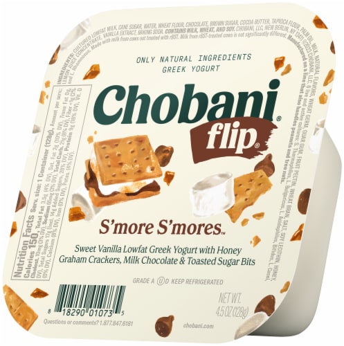 Chobani® Flip® Chocolate S'more S'mores™ Low Fat Greek Yogurt Cup, 4.5 ...