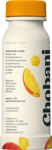 Chobani® Mango Low Fat Greek Yogurt Drink Perspective: left