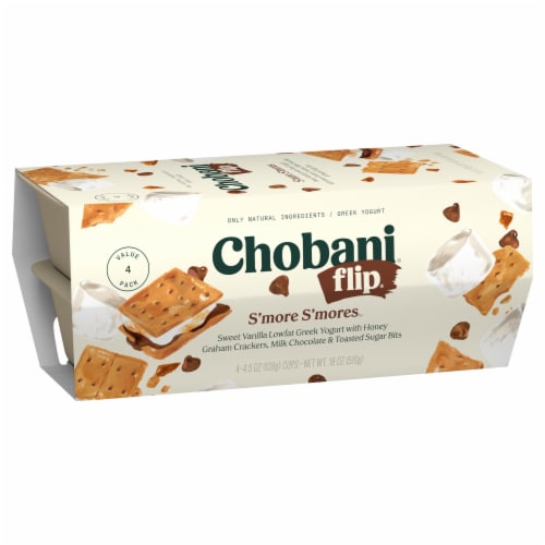 Chobani Flip Low-Fat S'more S'mores Greek Yogurt Perspective: left