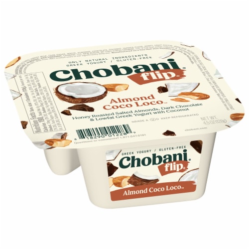 Chobani® Flip® Low-Fat Almond Coco Loco™ Chocolate Greek Yogurt Perspective: left