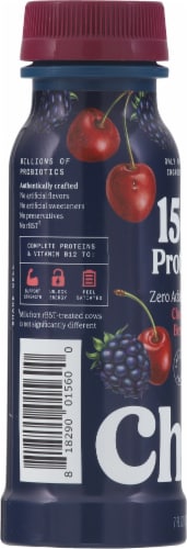 Chobani® Cherry Berry Lactose-Free Low Fat Greek Yogurt Drink Perspective: left