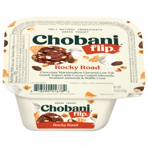 Chobani® Flip® Low-Fat Chocolate Rocky Road™ Greek Yogurt Perspective: left