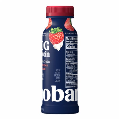 Chobani® Complete Strawberry Cream Advanced Nutrition Protein Greek Yogurt Shake Perspective: left