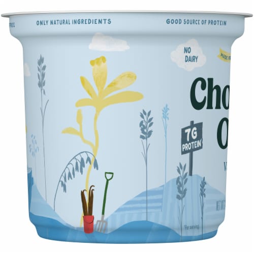 Chobani® Oat Blend Vanilla Yogurt Perspective: left