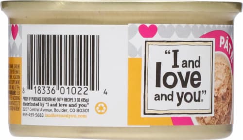 I and Love and You® Chicken Me Out® Pate Wet Cat Food Perspective: left