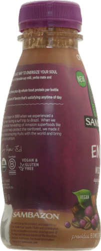 Sambazon Organic Energy Mocha Java Smoothie Perspective: left