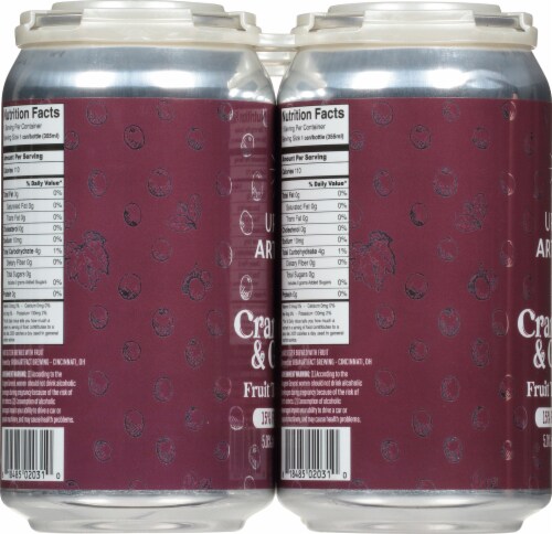Urban Artifact Cranberry & Grape Fruit Tart Spiked Seltzer Perspective: left