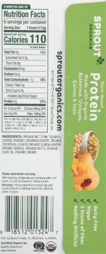 Sprout Butternut Chickpea Quinoa Date Stage 3 Baby Food Perspective: left